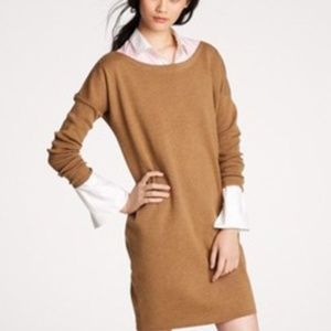 J. Crew tan wool dress